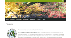 Desktop Screenshot of lakewildernessarboretum.org