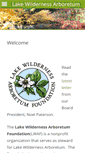 Mobile Screenshot of lakewildernessarboretum.org